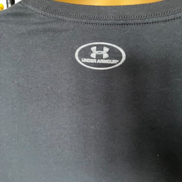 Under Armour HeatGear Tech Tee XL Black Men’s Athletic Training Gym Shirt - Picture 3 of 5